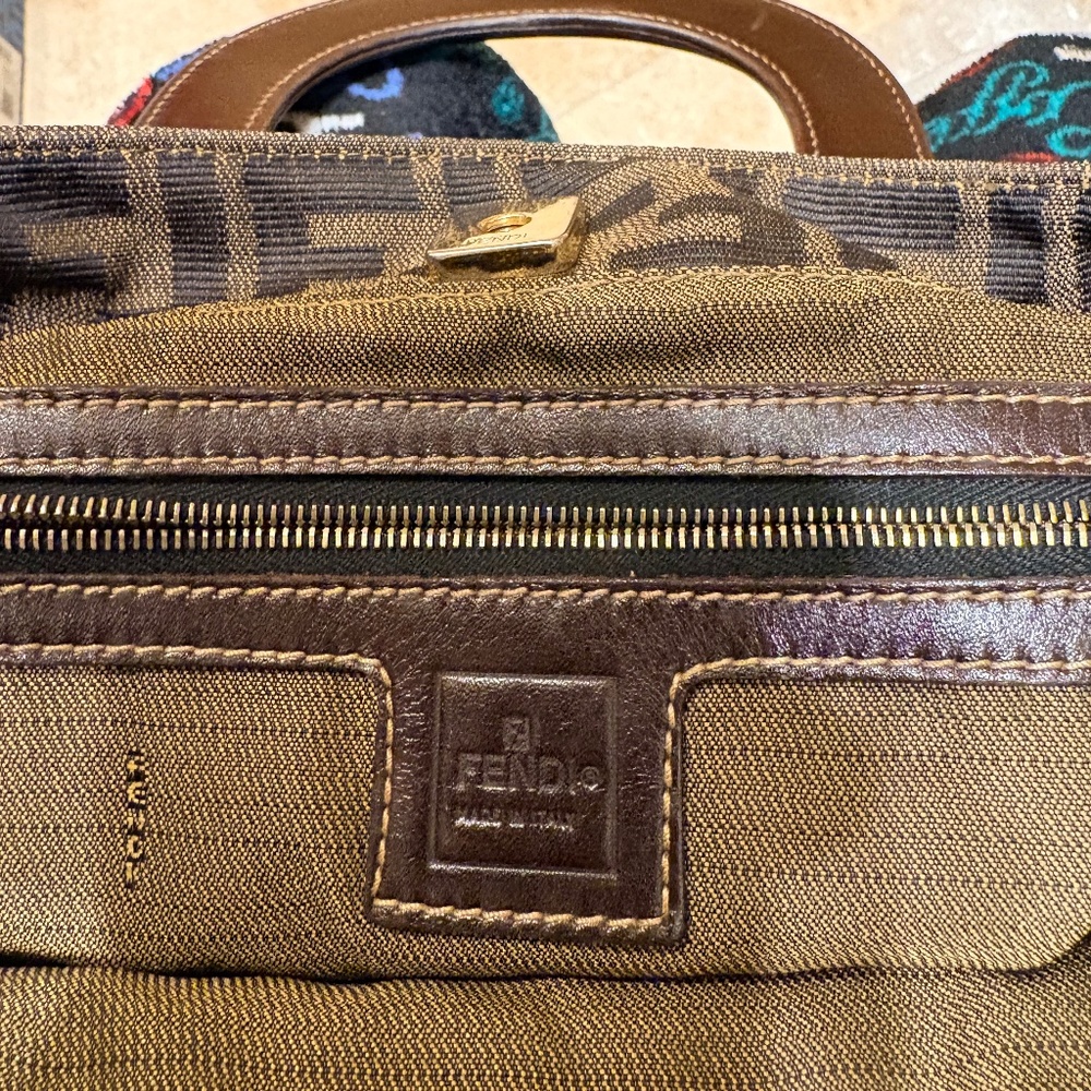 Like new Fendi Zucca handbag